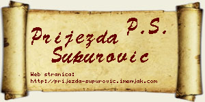 Prijezda Supurović vizit kartica